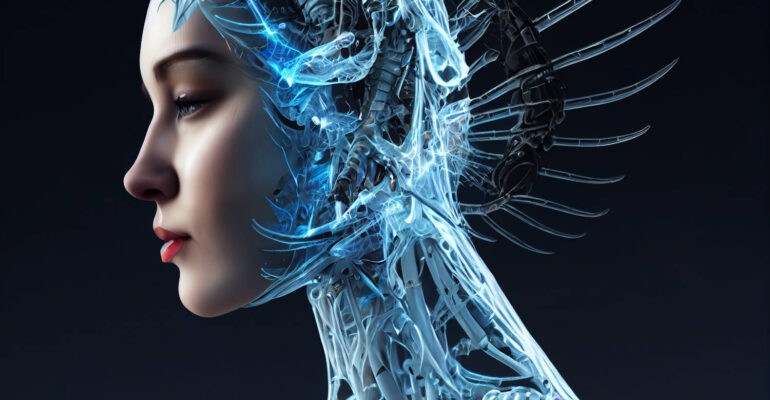 beautiful woman human robot artificial intelligence